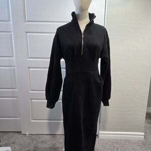 Black Zip-Up Jumpsuit